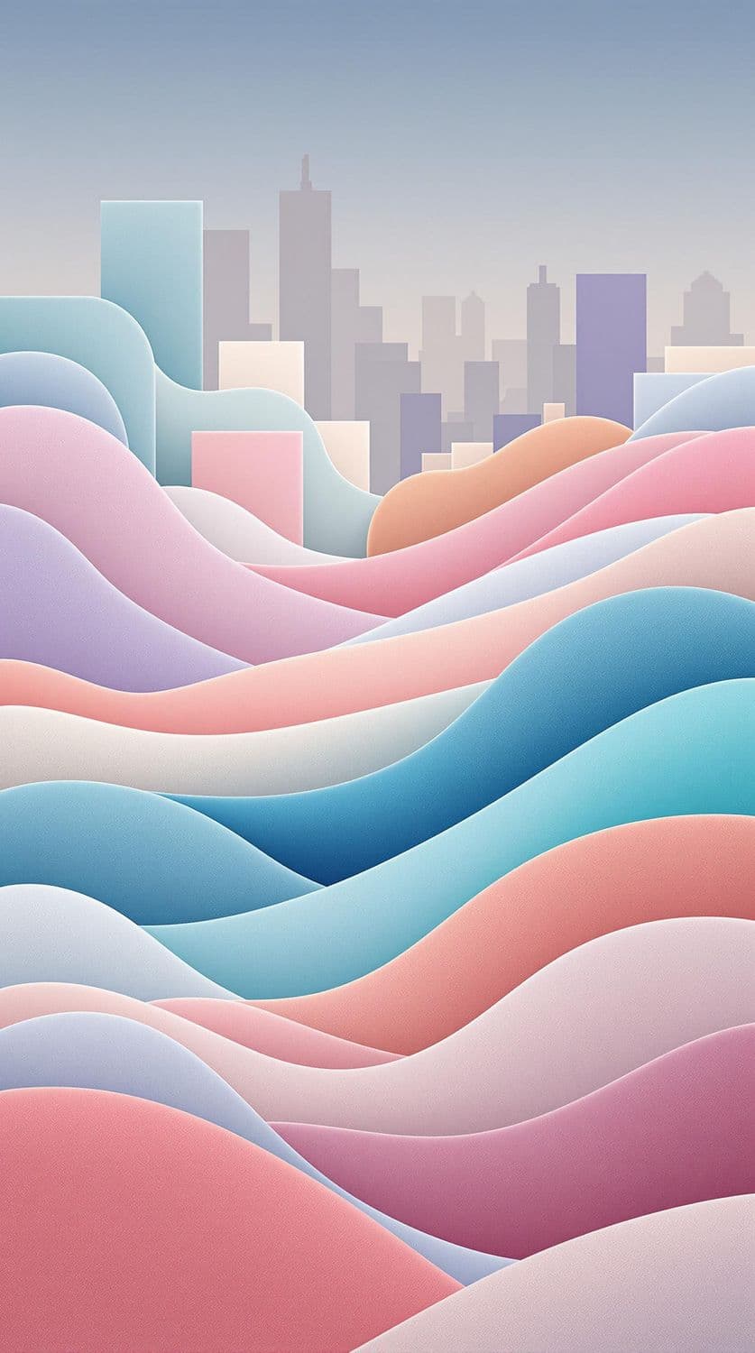 Pastel City Waves