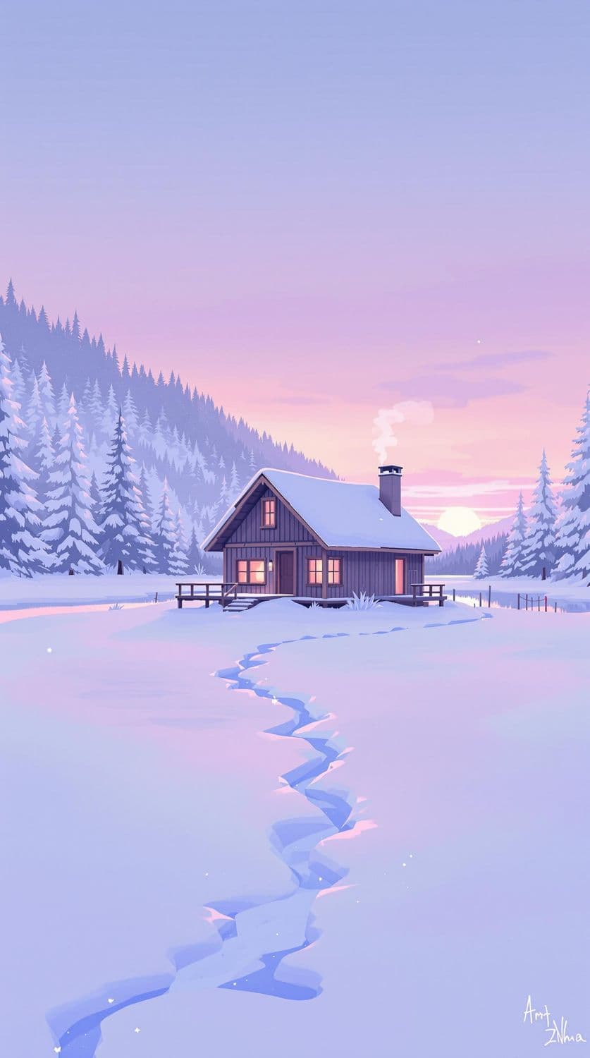 Cozy Cabin in Winter Wonderland