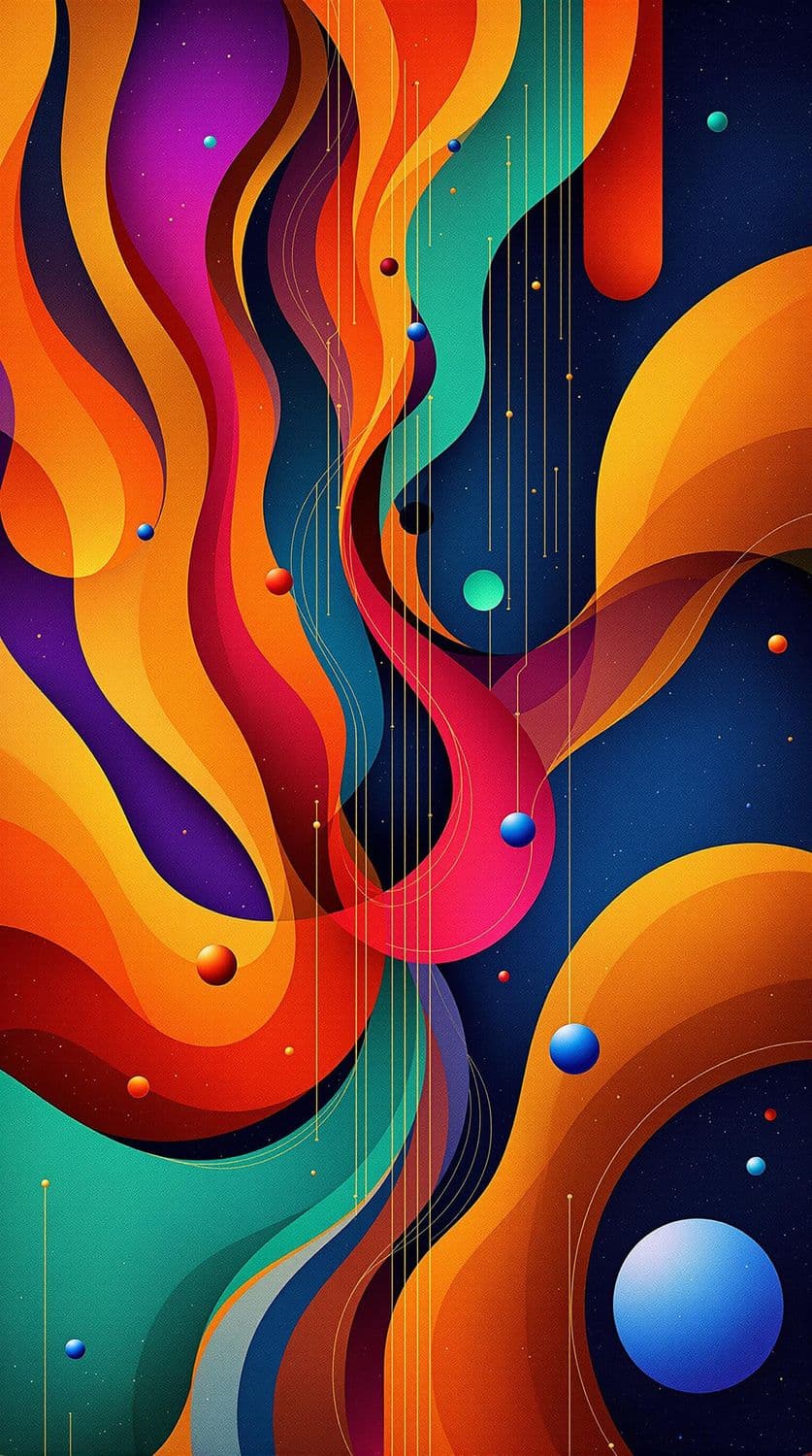 Intricate Swirls of Geometry