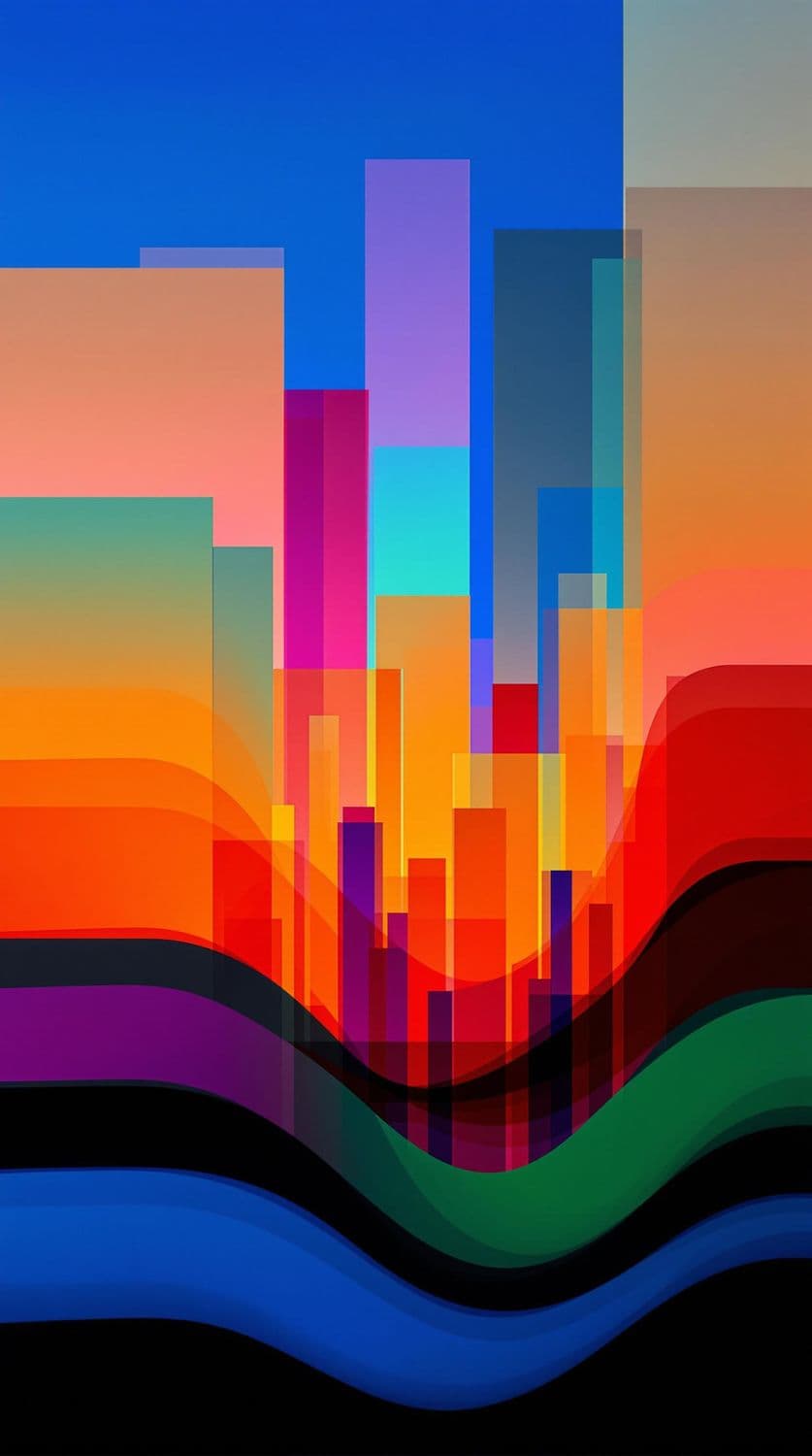 Urban Sunset Silhouettes