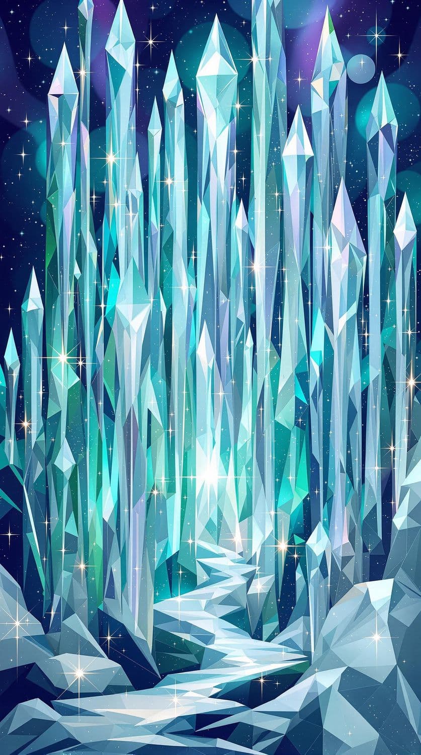 Crystalline Forest at Twilight