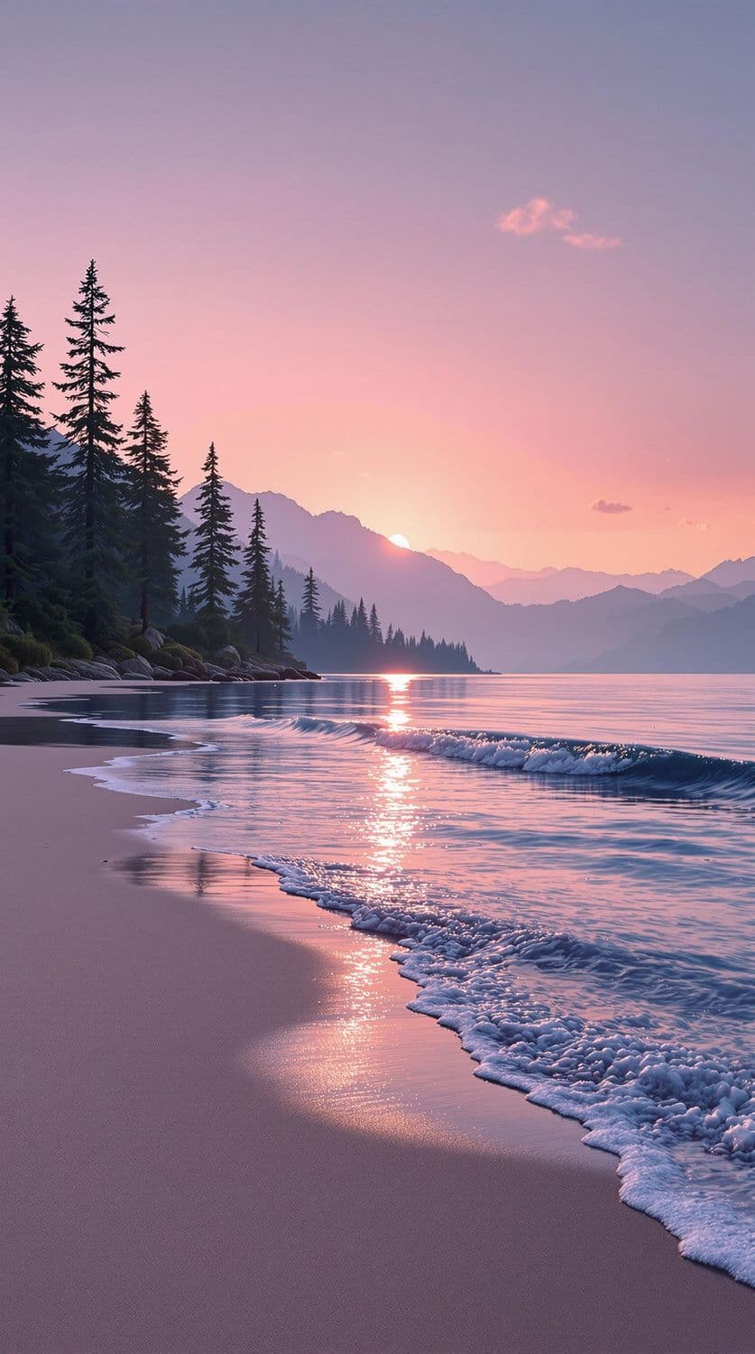 Mountain Lake at Dawn