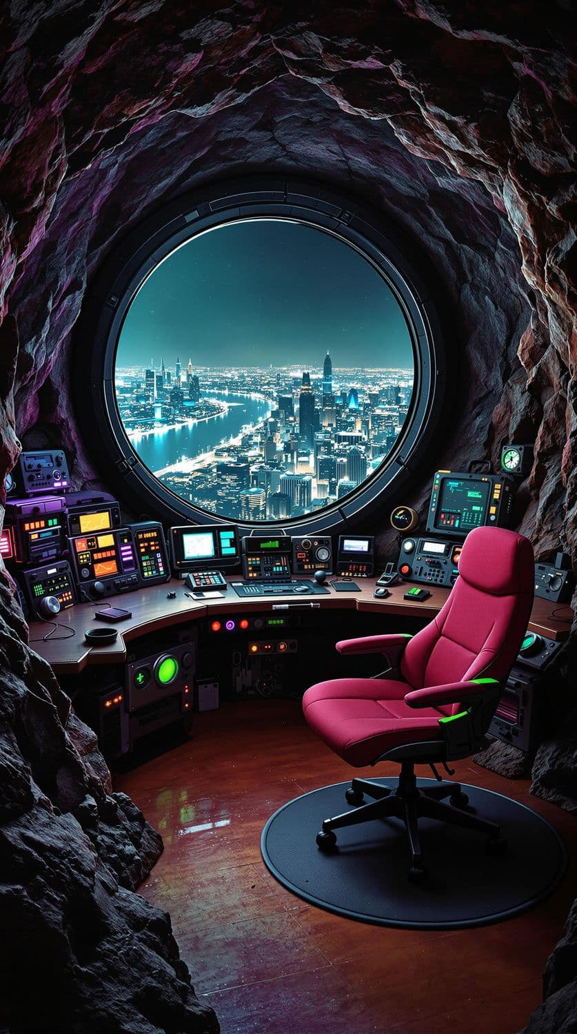 Cavernous City Control Room