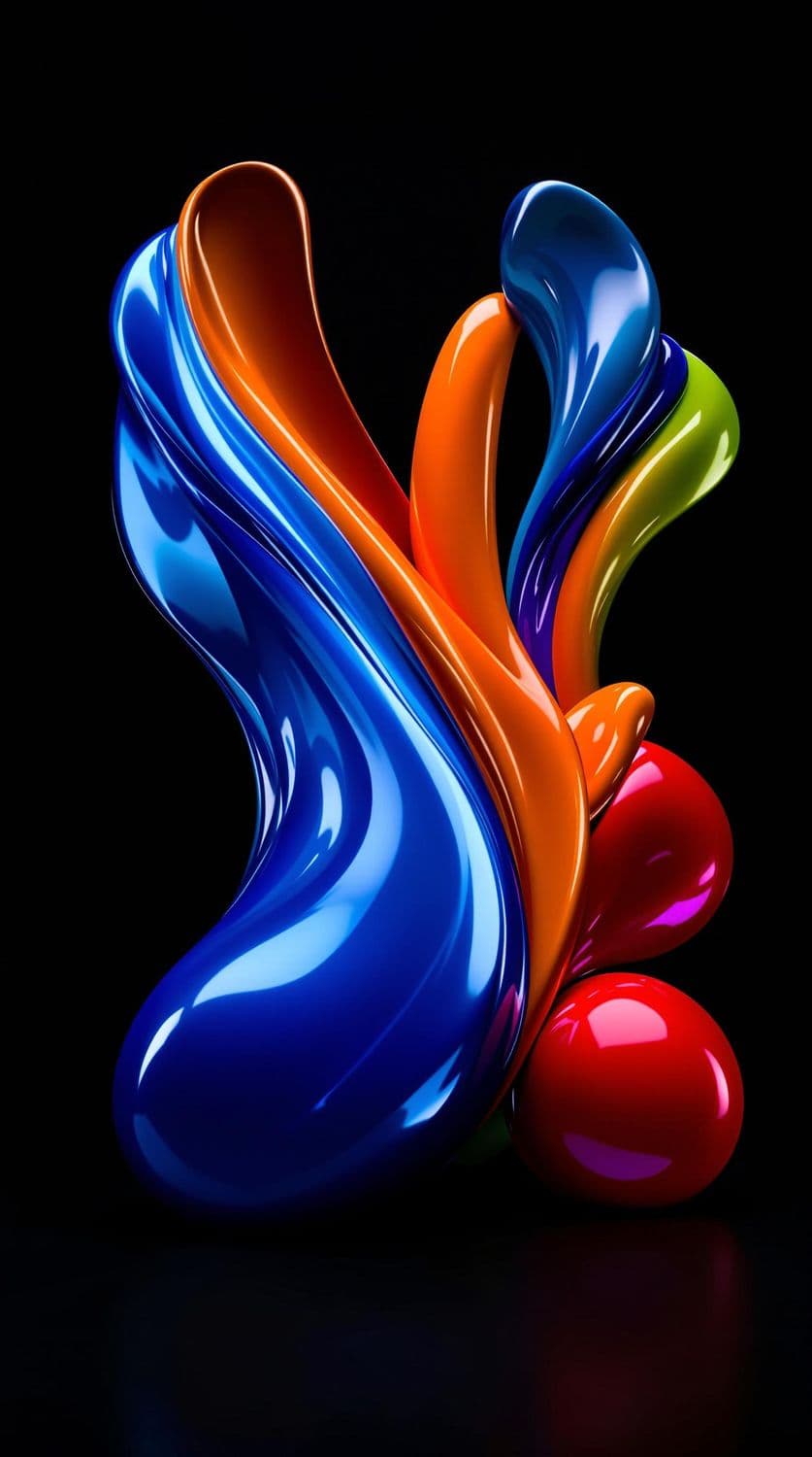 Sapphire Wave in a Liquid Symphony