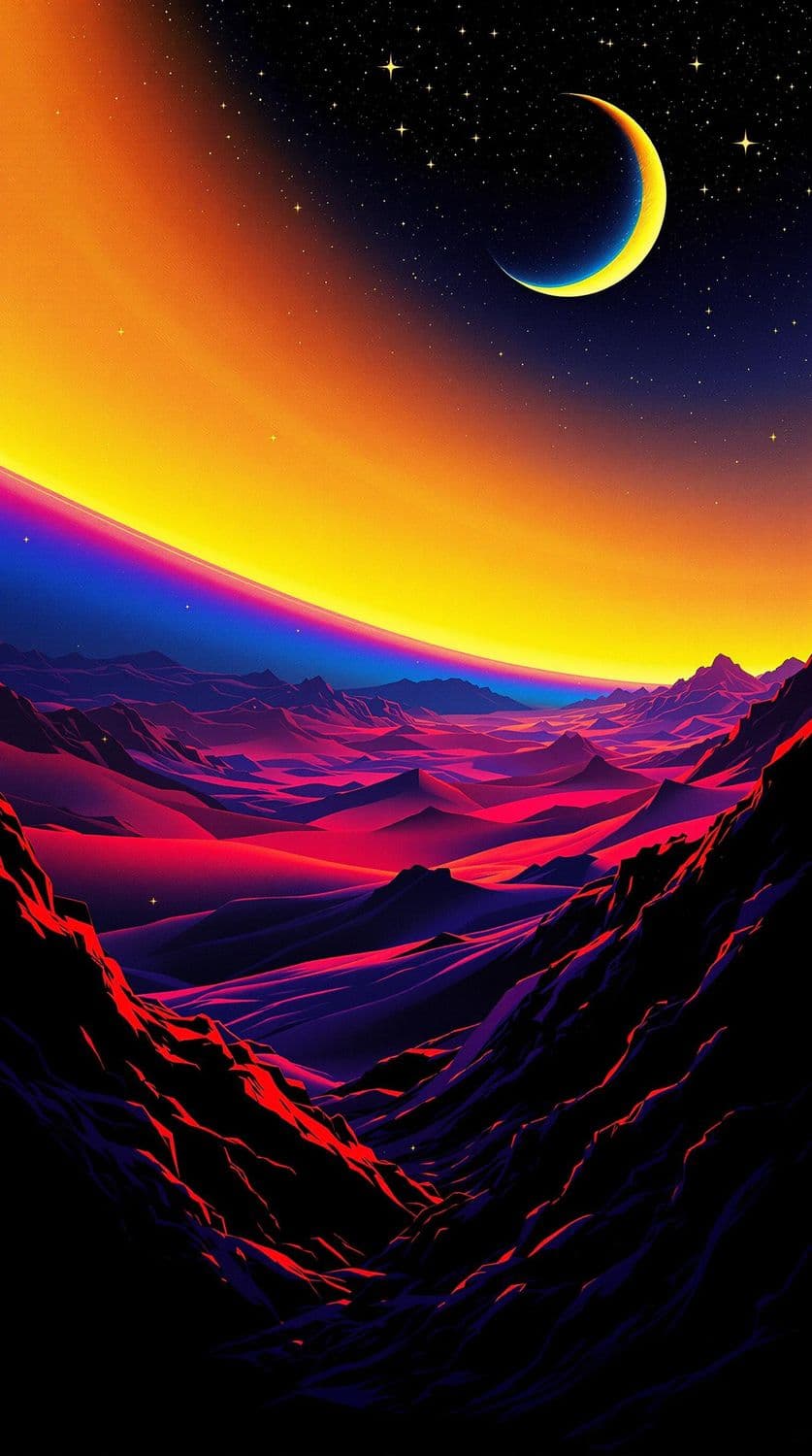 Cosmic Desert Dreamscape