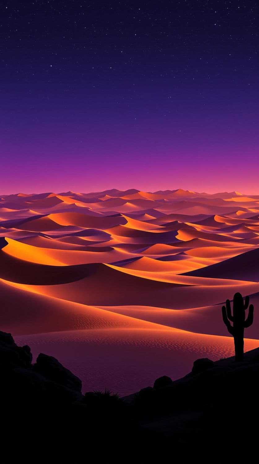 Twilight Desert Dunes