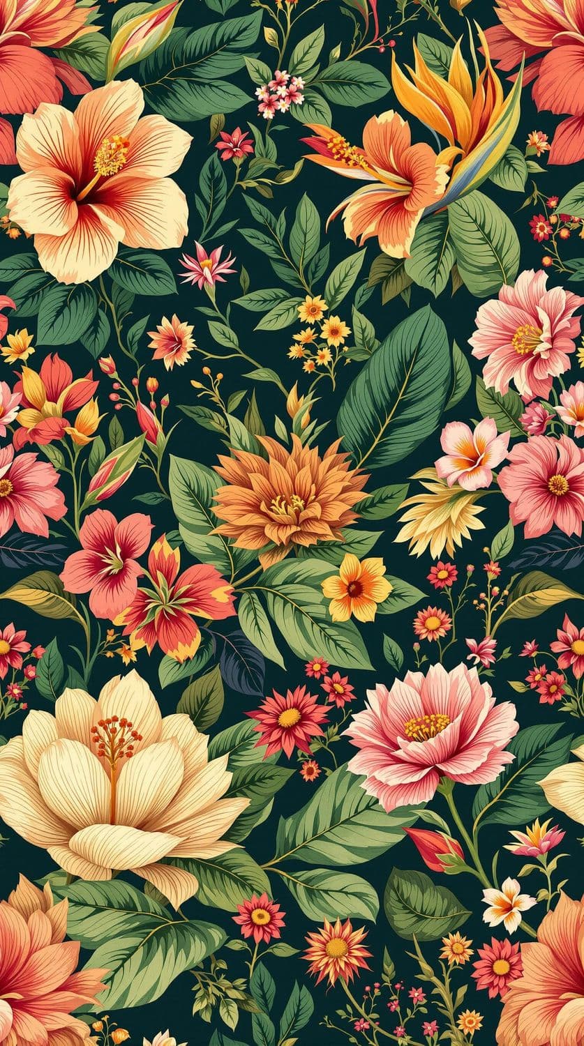 Tropical Floral Symphony