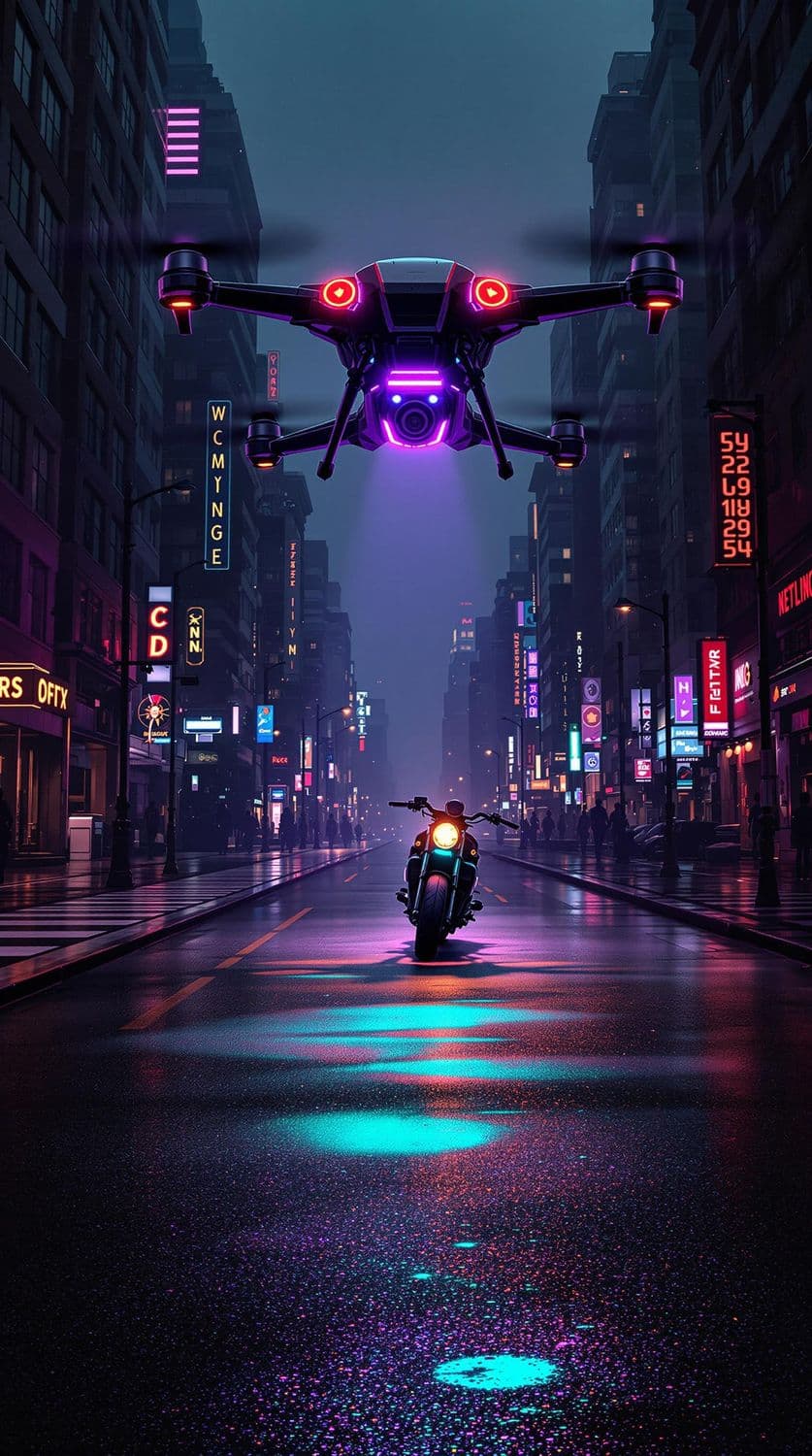 Neon City Drone