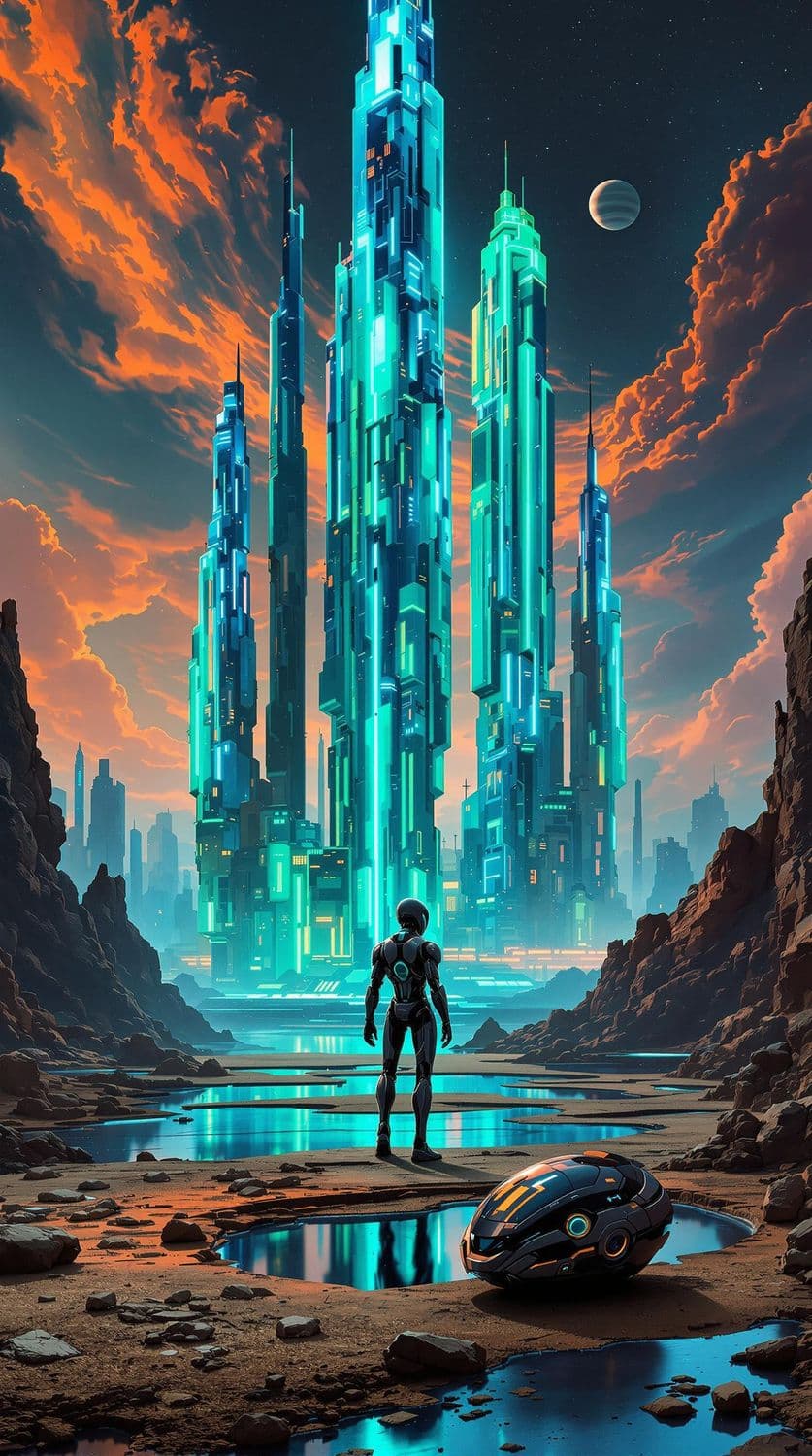 Futuristic Alien Cityscape