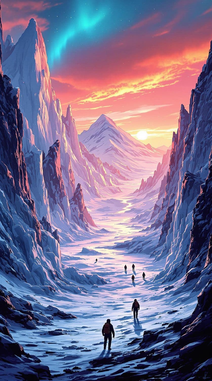 Aurora over the Frozen Expanse