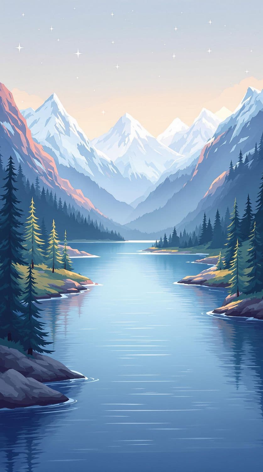 Tranquil Alpine Evening