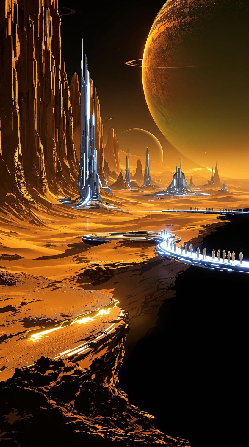 Futuristic Desert Oasis