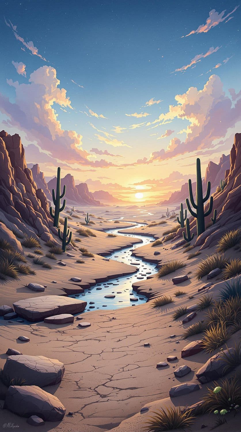 Desert Dawn Tranquility