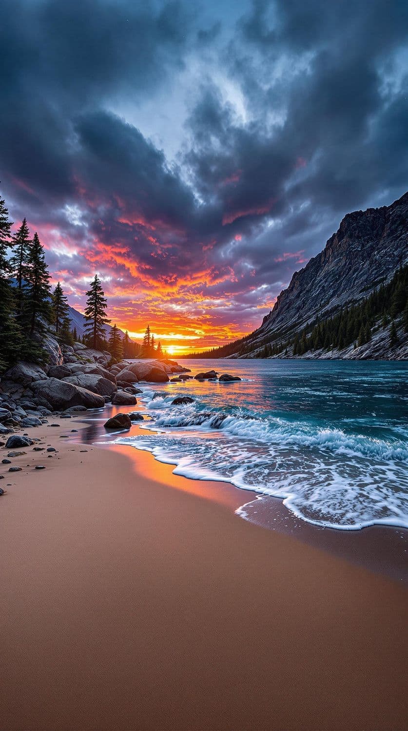 Alpine Sunset Serenity